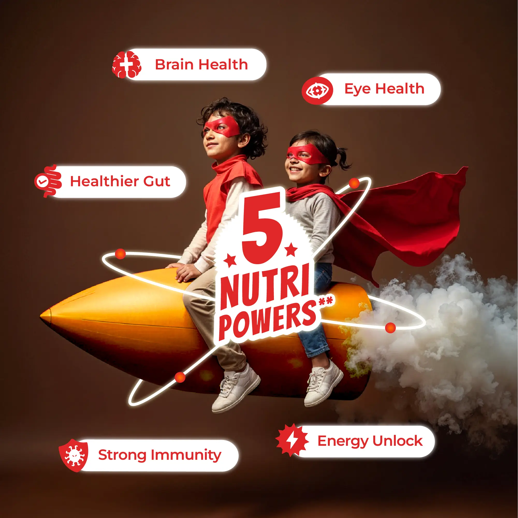 Superheroes Milk Mix (Chocolate): Improves Energy, Immunity, Brain, Eye & Gut Health - Image 8